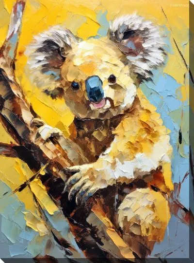 Картина маслом Коала №1