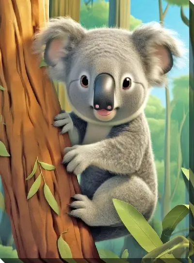 Картина маслом Коала №62