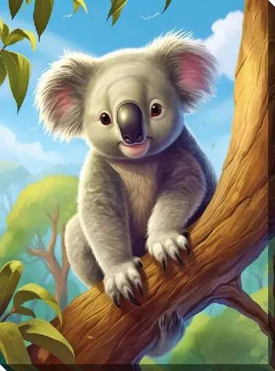 Картина маслом Коала №64