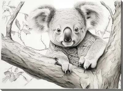 Картина маслом Коала №72