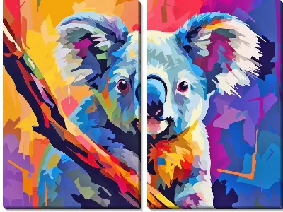 Модульная картина Коала №83