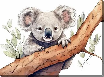 Картина маслом Коала №84