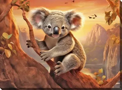 Картина маслом Коала №102