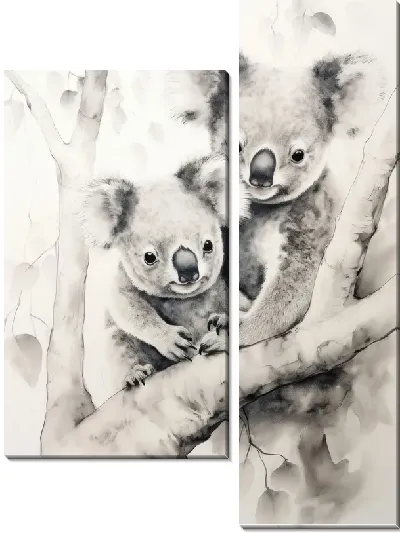 Модульная картина Коалы №104