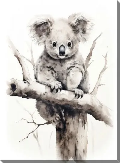 Картина маслом Коала №123