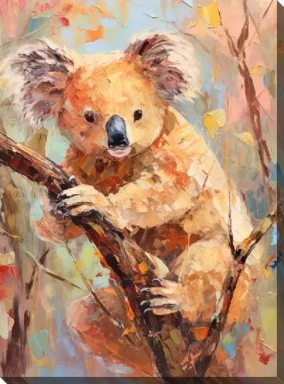 Картина маслом Коала №125