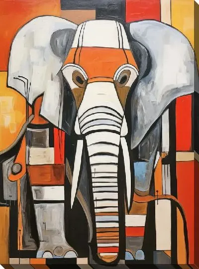 Картина маслом Слон №42