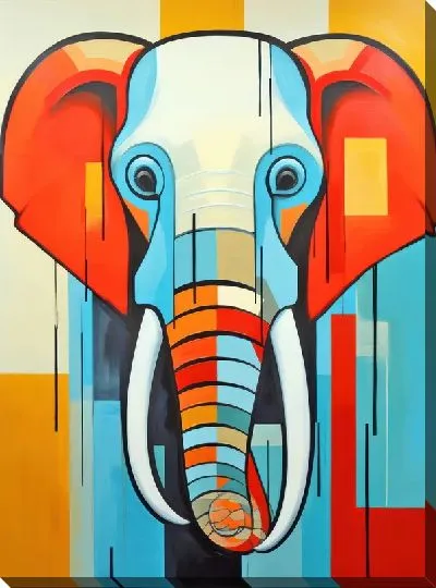 Картина маслом Слон №88