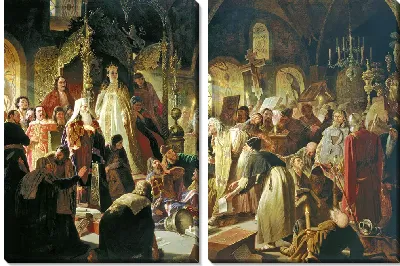 Картина Никита Пустосвят. Спор о вере