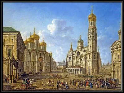 Картина Соборная площадь в Московском Кремле (Парад в Московском Кремле)