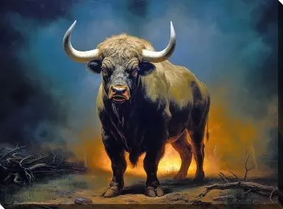 Картина маслом Бык №5