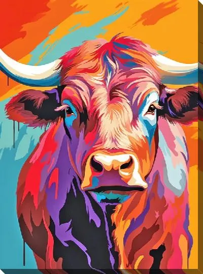 Картина маслом Бык №61