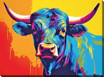 Картина маслом Бык №7