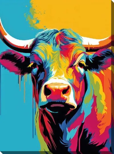 Картина маслом Бык №91