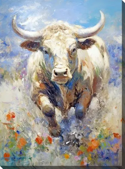 Картина маслом Бык №111