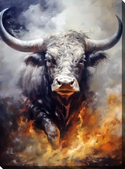 Картина маслом Бык №16