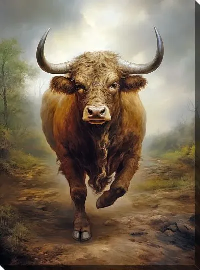 Картина маслом Бык №181