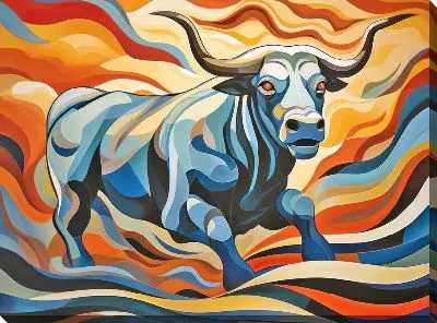 Картина маслом Бык №213