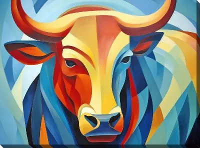Картина маслом Бык №263