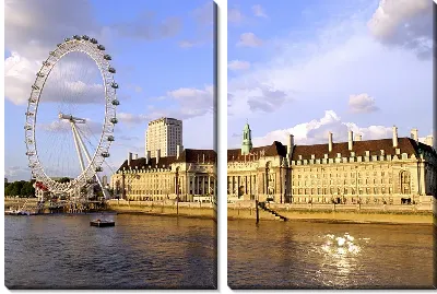 Модульная картина Колесо обозрения