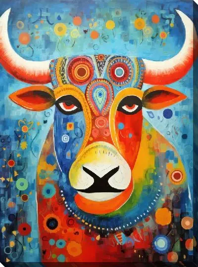 Картина маслом Бык №30