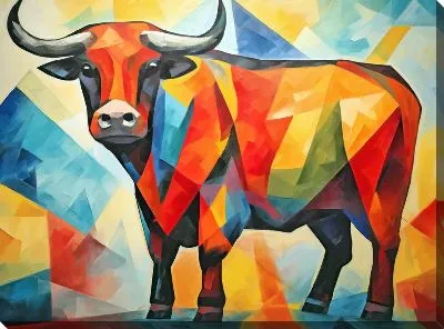 Картина маслом Бык №311
