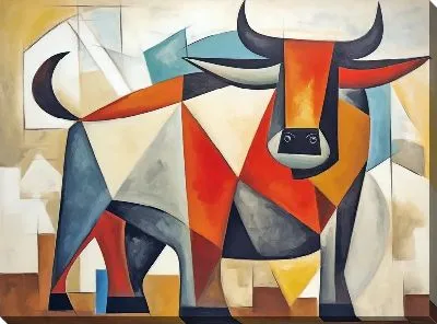 Картина маслом Бык №34