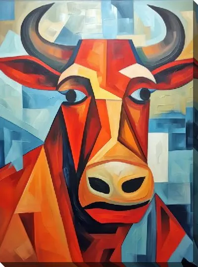 Картина маслом Бык №36