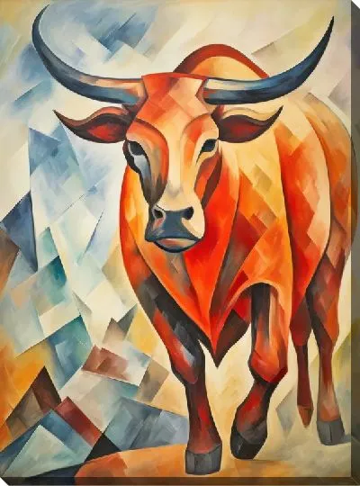 Картина маслом Бык №39