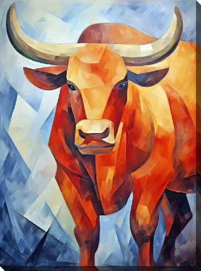 Картина маслом Бык №411
