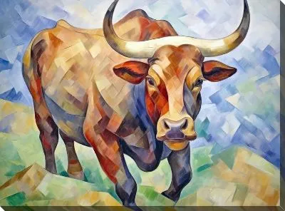 Картина маслом Бык №42