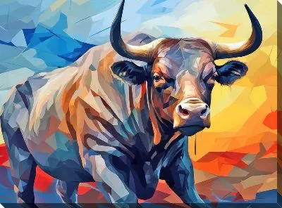 Картина маслом Бык №43