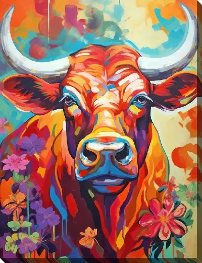 Картина маслом Бык №45