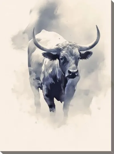 Картина маслом Бык №50