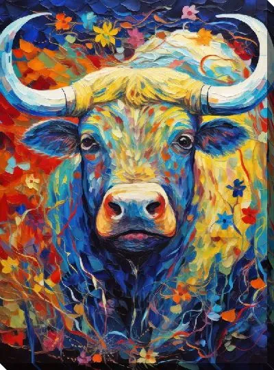 Картина маслом Бык №52