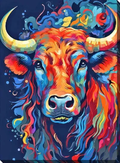 Картина маслом Бык №53