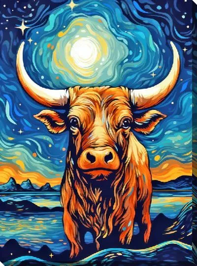 Картина маслом Бык №55