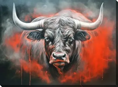 Картина маслом Бык №59