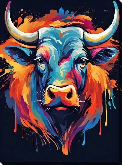 Картина маслом Бык №611