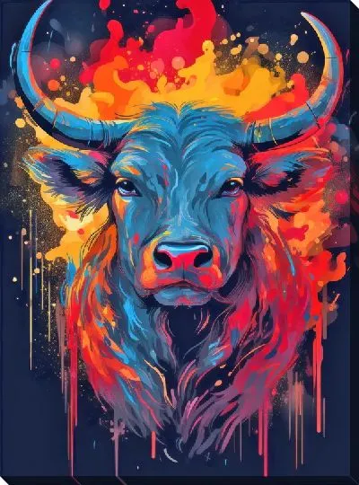 Картина маслом Бык №63