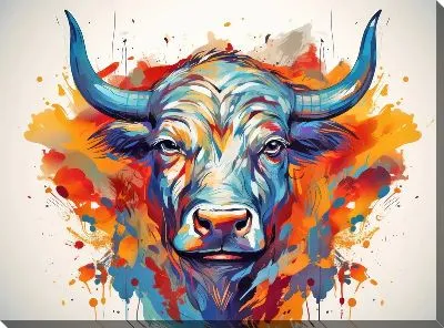 Картина маслом Бык №66