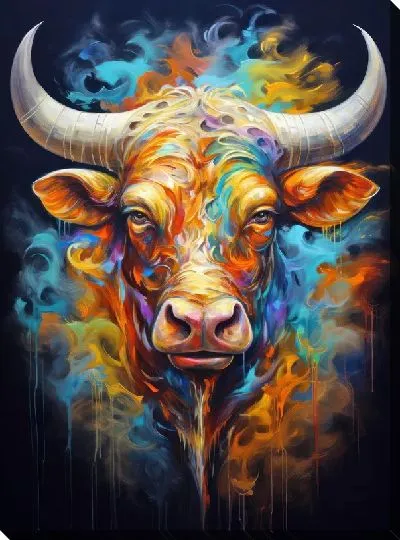 Картина маслом Бык №68