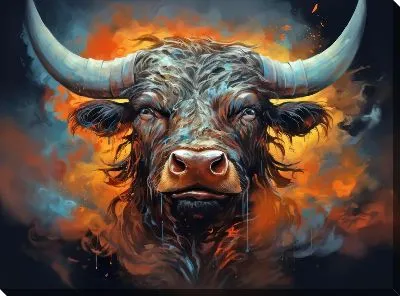 Картина маслом Бык №69