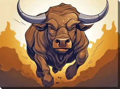 Картина маслом Бык №78