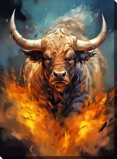 Картина маслом Бык №79