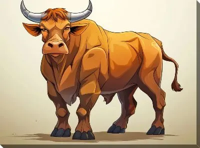 Картина маслом Бык №82