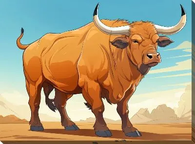 Картина маслом Бык №83