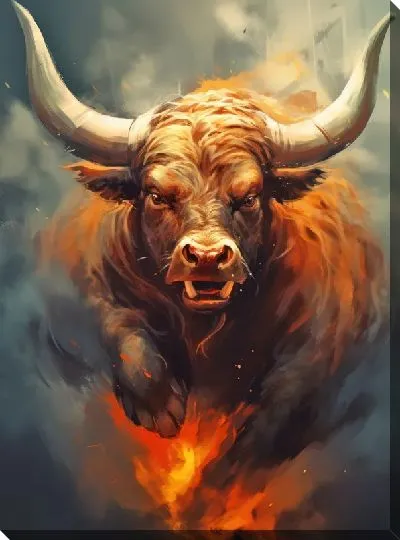 Картина маслом Бык №88