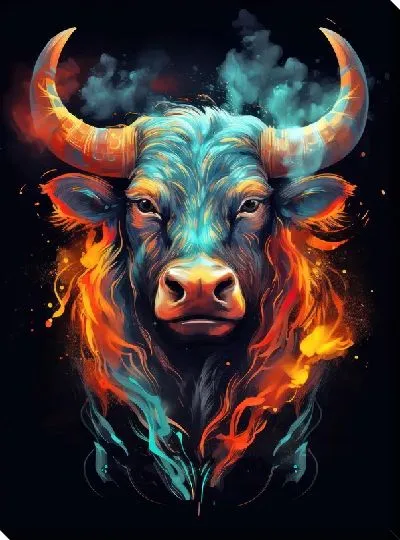 Картина маслом Бык №89