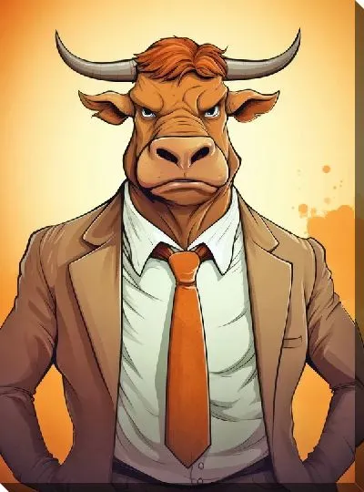 Картина маслом Бык №93